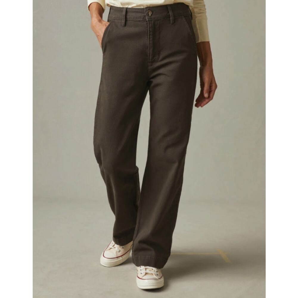 AMERICAN GIANT Women’s Wide Leg Pant Oak Brown 8